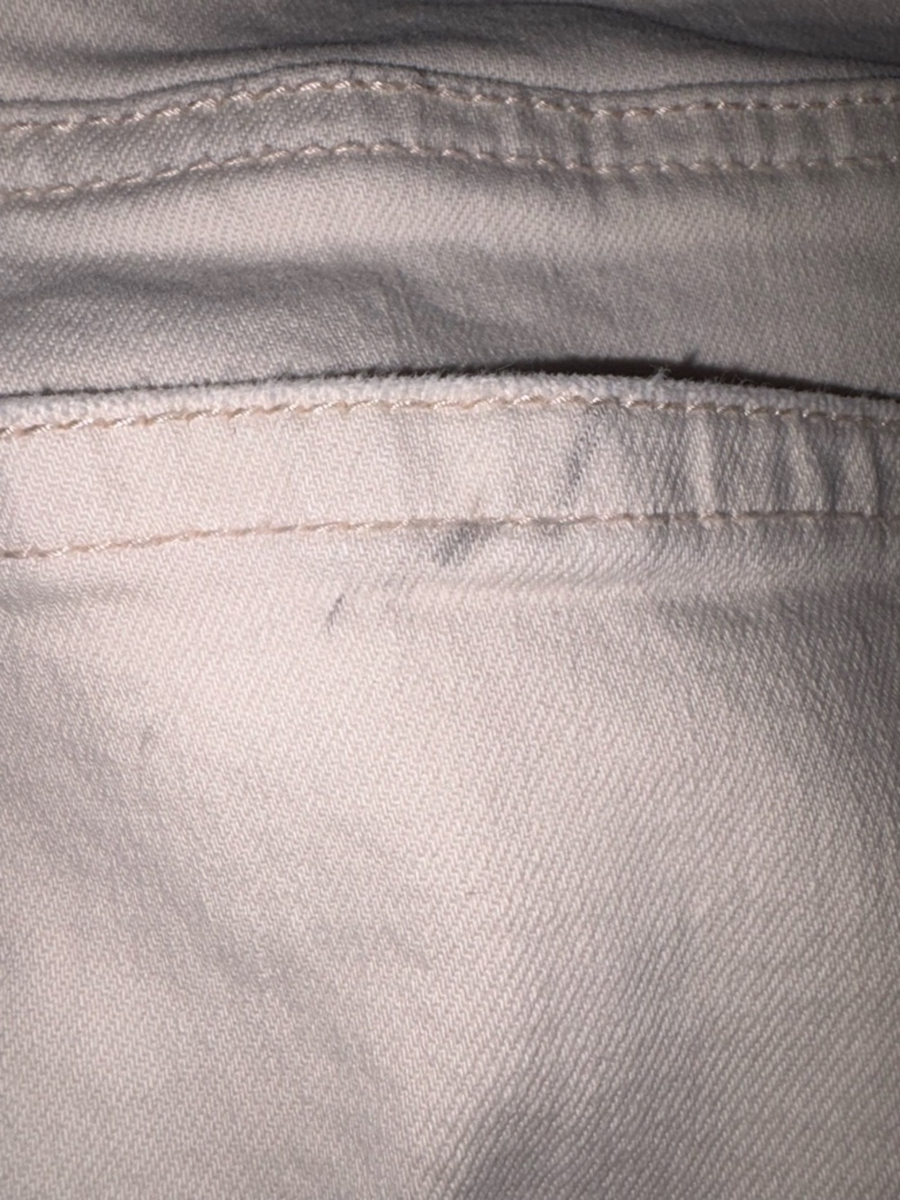 Cream Wide Leg American Eagle Size 14 Regular | High Rise Jeans - Picture 6 of 8